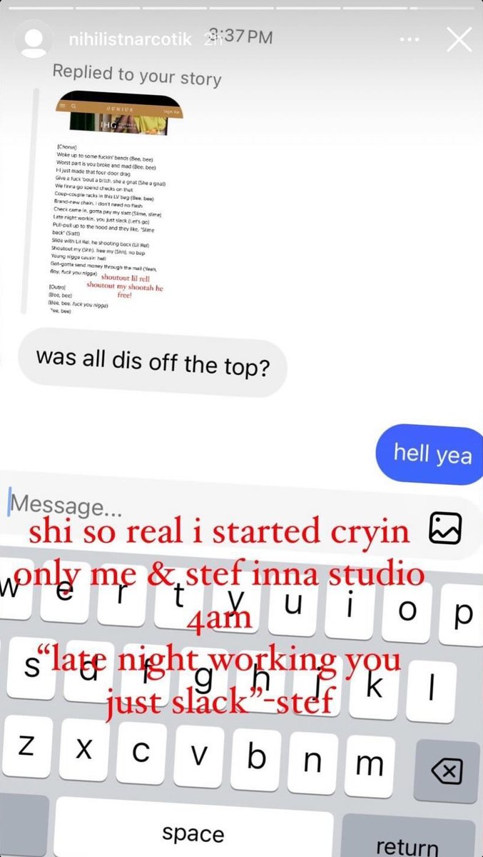 vaultofosama's tweet photo. OsamaSon revealing he cried while making 'Worst Part' in the studio with Hitechstef at 4AM💔 https://t.co/PMfKRqVURy