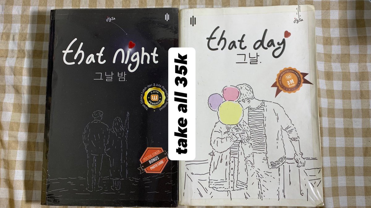 hypercevaldunn's tweet photo. WTS preloved buku novel wattpad 📚

harga sudah bundle yaa. tiap bundle nanti dapet free buku kkpk/pink berry 🥳

all 35k 🙀 

chat dulu yeah buat liat condi biar kita sama2 enak dan deal 😆

only oyen 🍊dan wajib splitpay 🙏🏻 (30k tf, 5k oren + admin). Biaya admin only 2,5k 🥰 https://t.co/agE9KF4mMU