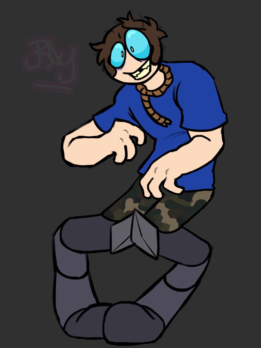 Roy_shenanigans's tweet photo. uhh this is the insane version of my kinsona.. Basically he is what would happen if I didn't get better 
#digitalart #kinsona https://t.co/Ip7XYjz04I