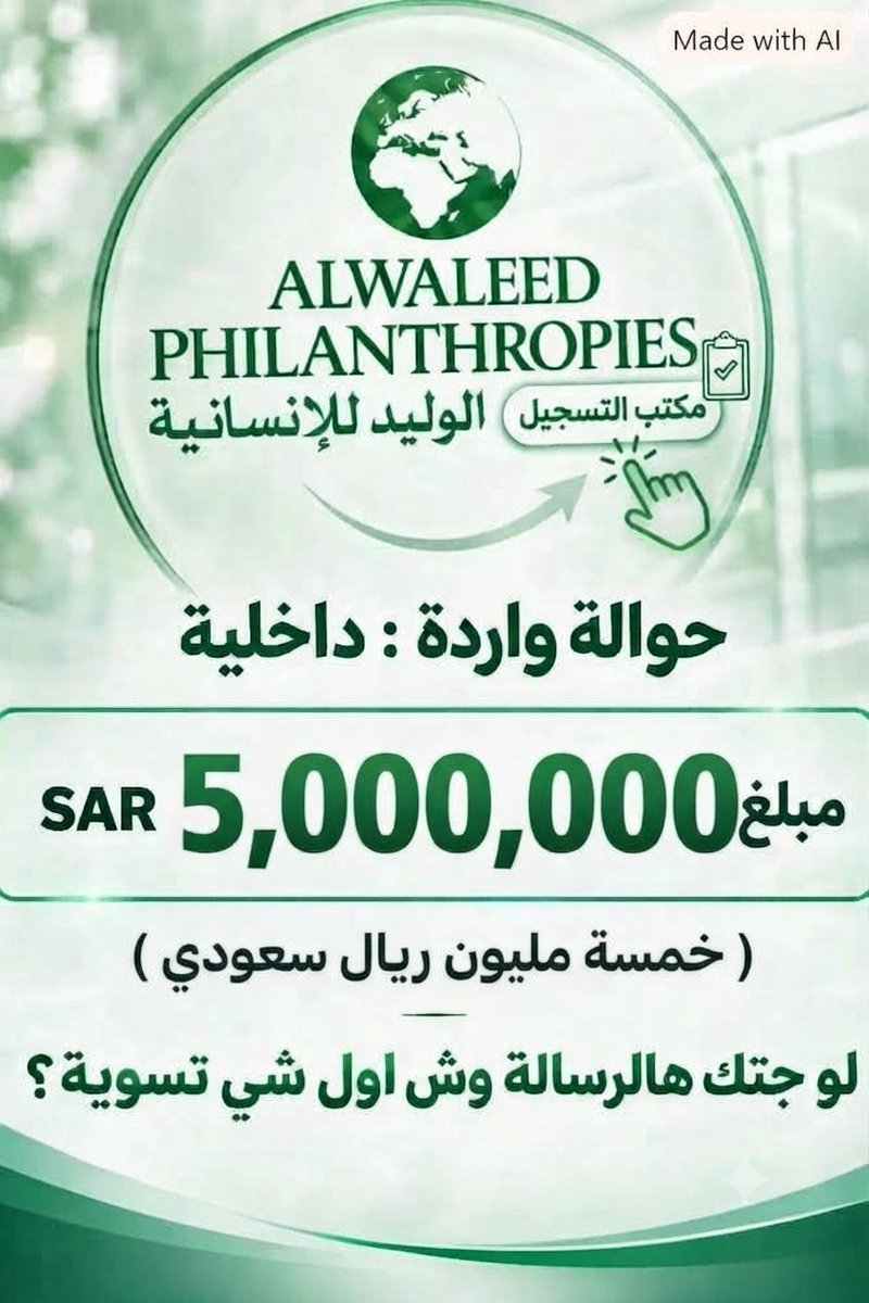 s_nwd46341's tweet photo. لو جتك 1،000،000 مليون ﷼ سعودي  اليوم
هل يمكن للمبلغ .. أن يحل كل مشاكلك 💵 

◯ نعم

◯ لا https://t.co/U7pTZpFJYm