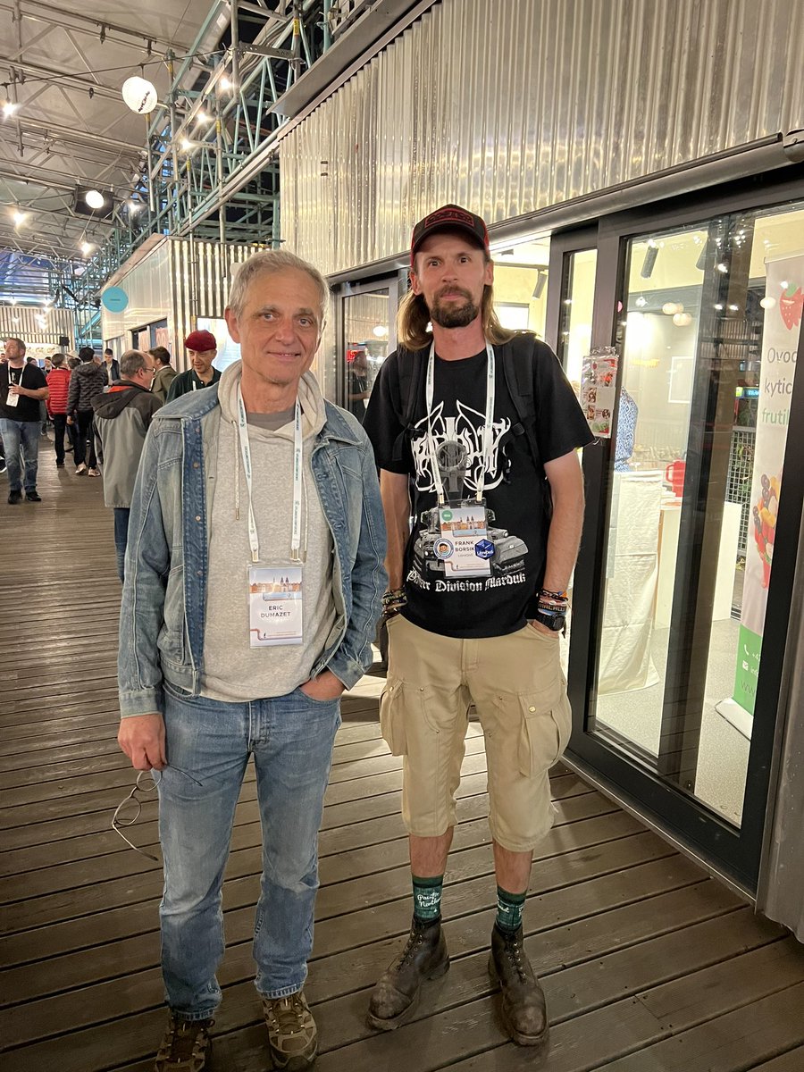 FBorsik's tweet photo. Anywhere I go, it’s such a pleasure to meet “#Kernel Ninja” 🥷 @edumazet! If you don’t know, he also worked on #FQ_CoDel (#RFC8290) and #sch_CAKE w/ our beloved #DaveTaht @mtaht!
at @linuxplumbers 2026
#LinuxPlumbers #OpenSource #LinuxPlumbers2026 #bufferbloat #latency #jitter https://t.co/EP9Mhv0j0d
