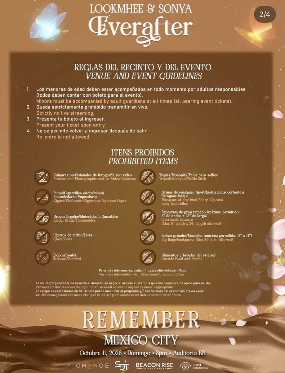 LMSYsAtty's tweet photo. #LMSY #ลูกหมีซอนญ่า 

#LMSYRememberInMexicoCity
#LMSYEVERAFTER

 @zafiroLive  @cdmentph  @CHANGEARTIST_  and any other company organizing fan meetings,  would you mind including ALL the information and RULES about the venues and events in a clear manner? I just found out that according to the AUDITORIUM , we CANNOT take ANY batteries ( like POWER BANKS)  with us, which is HIGHLY inconvenient for FOREIGNERS since we heavily rely on our phones to find our way around the city and we’ll be at the venue for a very large portion  of the day so our phones will inevitably need to be charged.  

How is that even a rule and why were we not informed of this in a CLEAR manner ? 

(A LINK written in very small print does not qualify as such). 

Please, We just wanna go meet our faves 🥺, don’t turn this into a nightmare Besties. 
Let us take our powerbanks with us to the event. 🙏🏼

thank you