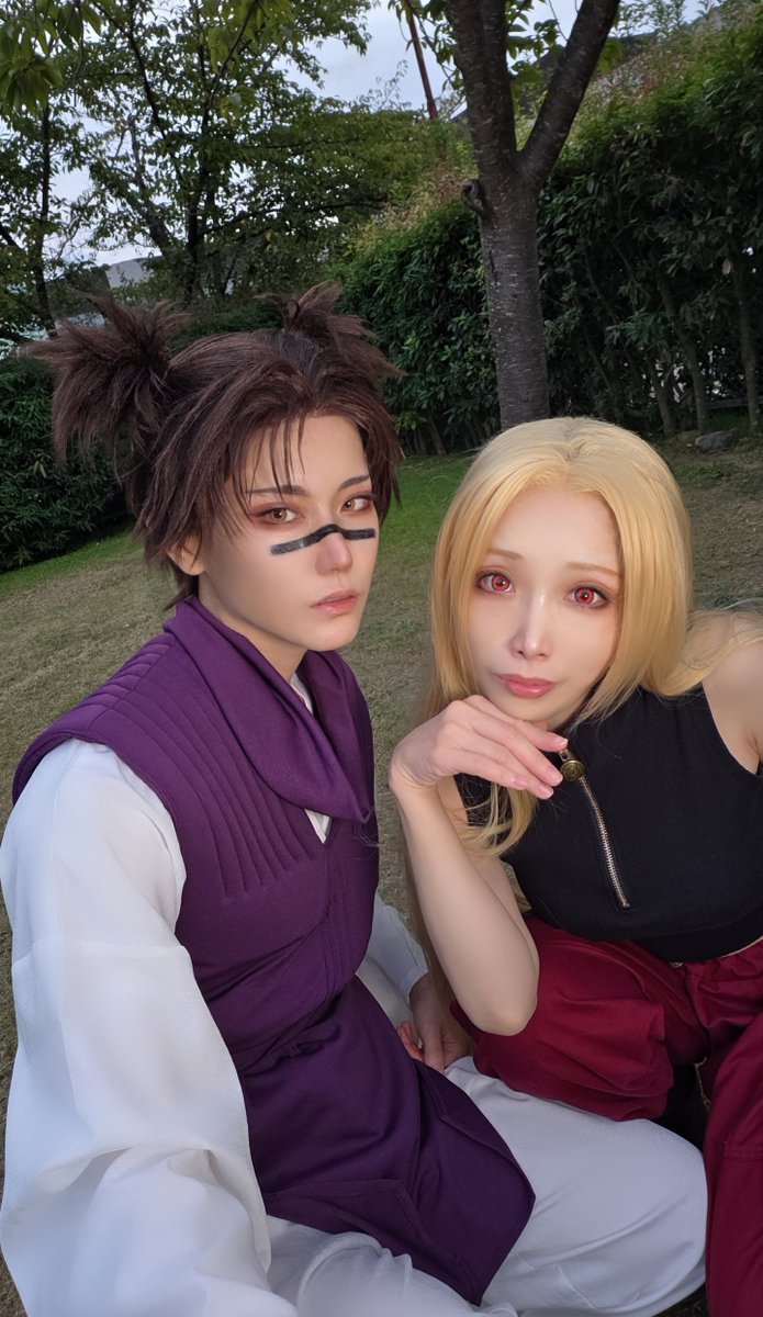 kawashiro000's tweet photo. 九十九と脹相
通常もやったけど写真上げてなかった

九十九由基：クロ @k_kuro66
#アコスタ京まふ https://t.co/tokd1IVanS