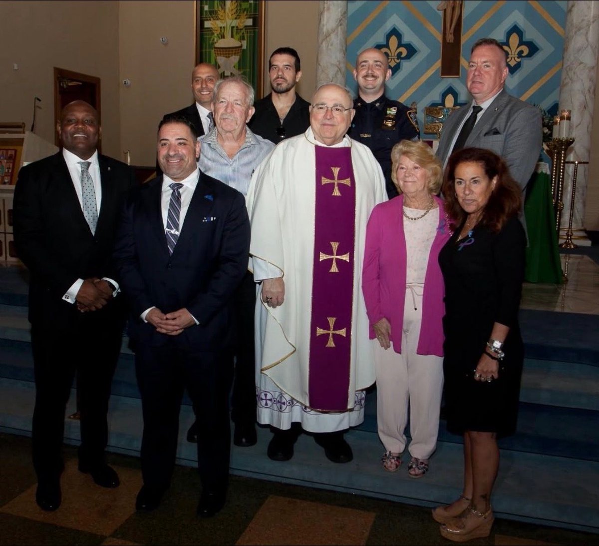 sbanypd's tweet photo. This past week was about remembering the lives behind the uniform and standing with the families who continue to carry their loss.

At the 4th Annual New York Blue R.O.S.E. Suicide Mass, members of the NYPD came together with families to honor officers lost to suicide — remembering them for how they lived, not how they died.

That same spirit of remembrance continued on Staten Island, where Police Officer Colin Patrick Rossiter was honored with the co-naming of Police Officer Colin Patrick Rossiter Way. Colin’s father, retired NYPD Sergeant Keith Rossiter, joined family, friends and members of the Department in keeping his memory and legacy alive.

To every family affected by these losses, you remain part of our police family and you are not forgotten.