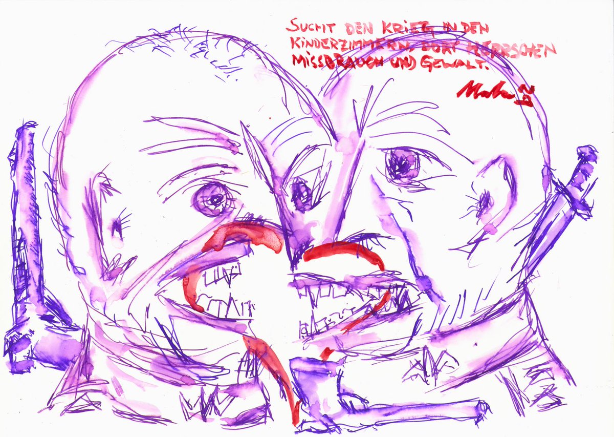 MatthiasMala's tweet photo. Sucht den Krieg in
Den Kinderzimmern, dort herrschen
Missbrauch und Gewalt
Das Senryu im Haiga ging nicht in das Buch "Ein Lied vom Seelenmord" ein, das im Rahmen meiner Traumatherapie entstand.
#fbm26 #PTBS #Kindesmissbrauch https://t.co/gmq89hcxCx