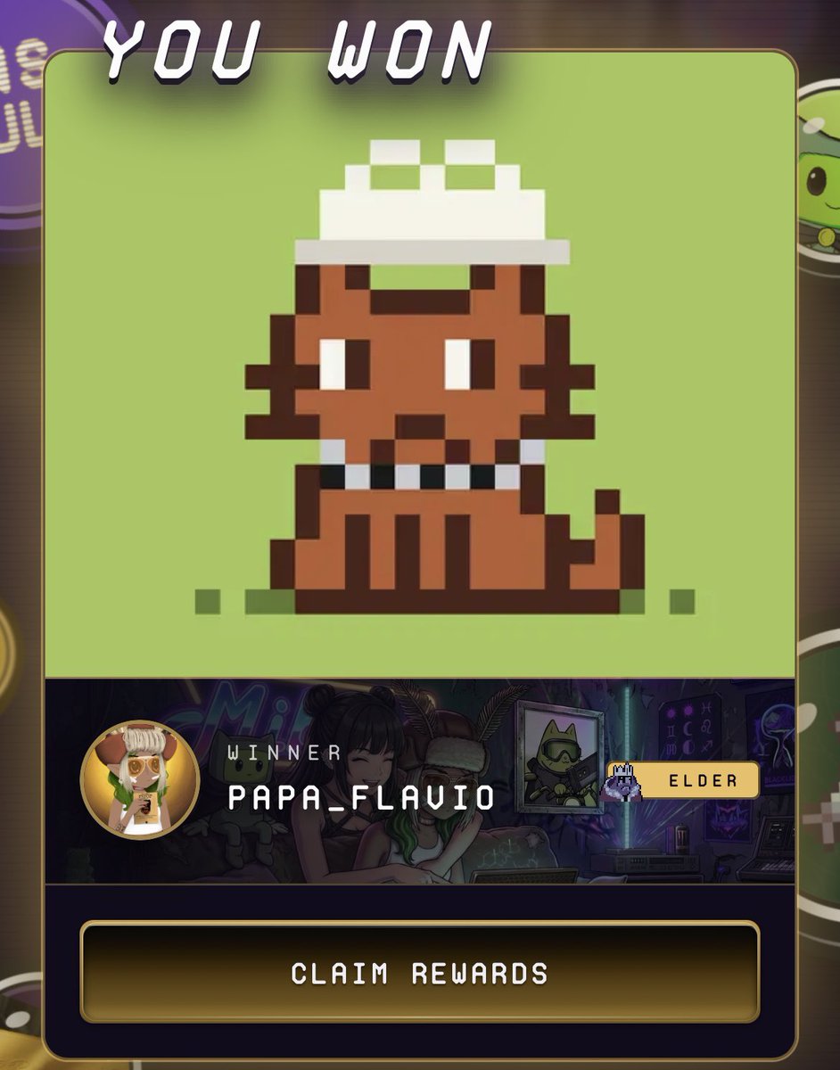 0xPapa_Flavio's tweet photo. gCULT, frens!

Won one more @RHKitties at Coin Pusher game in https://t.co/1pD89TiqgH

I’m becoming the crazy onchain cat boi 😹😹😹 https://t.co/lr3UMWJm2k