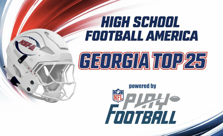 HSFBamerica's tweet photo. NEW High School Football America Georgia Top 25 high school football rankings, powered by NFL Play Football, for October 5, 2026.

Story &amp; full rankings here -> https://t.co/ksYXoCeKUX #ThisIsHSFootball #playfootball 

HSFA — FREE Content, ALL Day, EVERY Day since 2004 https://t.co/ekRLllvUf1