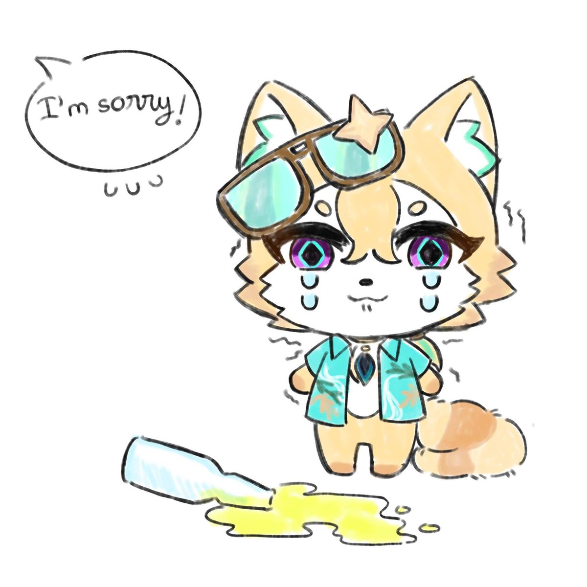 HuynhHarmony's tweet photo. Someone bumped into him and made him spill his drink, oh dearie...
#Wavecrest https://t.co/V2VMDzuyzS