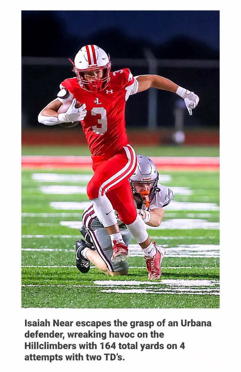 IsaiahNear3's tweet photo. Getting it done on both sides! 
Week 6-7: 9 attempts, 250 yards, 3 touchdowns https://t.co/CxrYKvVcKV