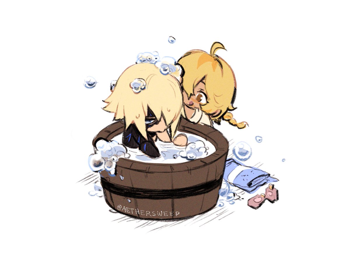 aethersweep's tweet photo. first hot bath in 500 years #dainther https://t.co/lKoVNqfcWG