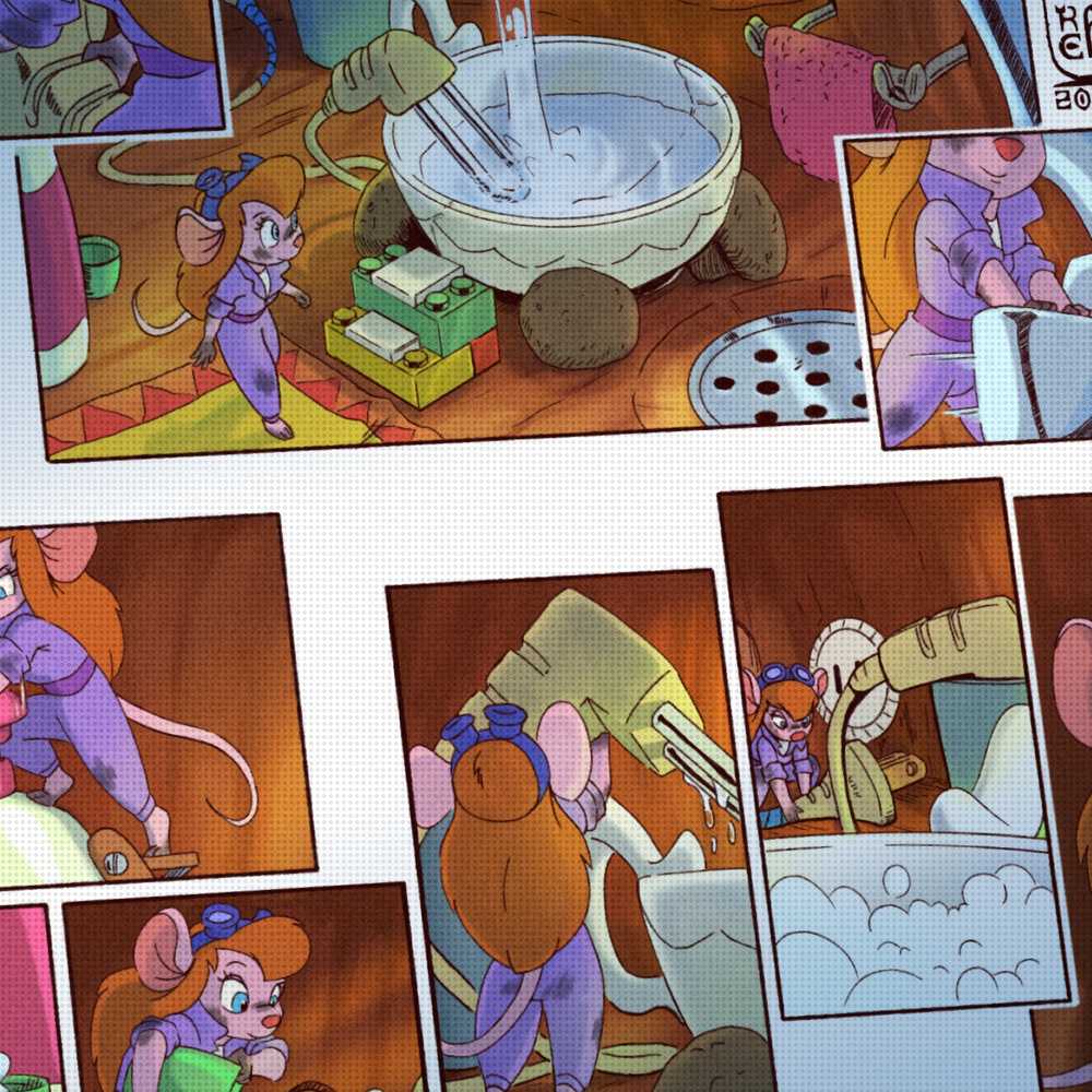 ARTooNooREF's tweet photo. [preview]
A one-page comic showing how Gadget prepares a warm bath after work.

➡️ Full on my other socials. https://t.co/rJmVHkIYtf