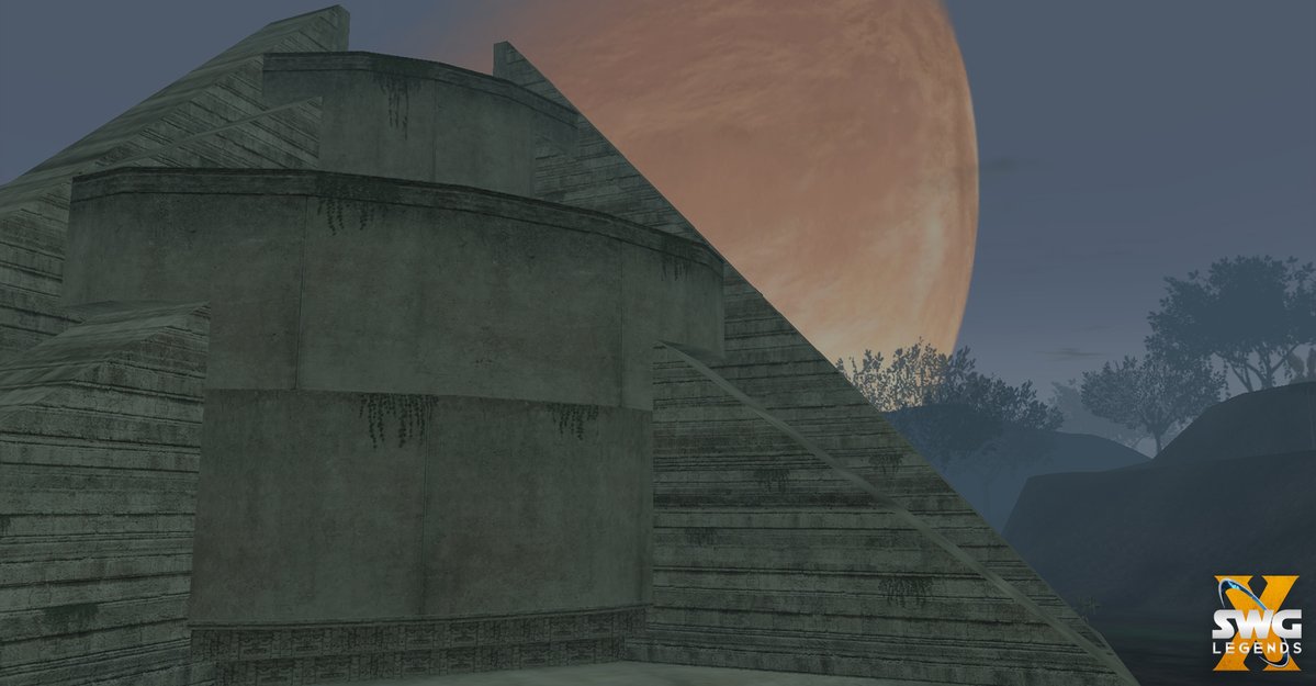 SWGLegendsStaff's tweet photo. Exploration log: Temple of the Blueleaf
The Temple of the Blue Leaf is an ancient structure built long ago by the Massassi. Currently it is a hive for the strange insectoids, the Klikniks.
https://t.co/QD55qiVSkH
#SWGLegends #StarWarsGalaxies https://t.co/w3Gmy80ZdL