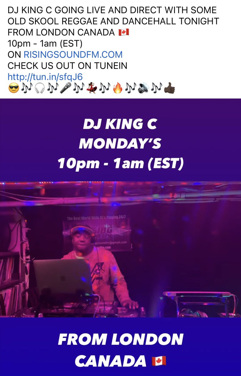 DJ_YMA_'s tweet photo. #risingsoundfm #MondayMadness #Reggae #Dancehall #RadioShow #Livedj https://t.co/MsbWoma2W5