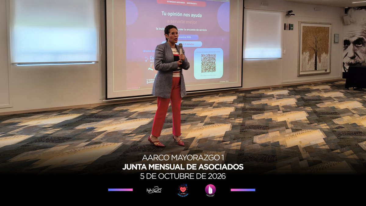 aarcomayorazgo1's tweet photo. JUNTA MENSUAL DE ASOCIADOS: OCTUBRE DE 2026.

¡Gracias a todos por su participación y compromiso! Juntos seguimos construyendo un futuro seguro.
.
.
.
#Aarco #Mayorazgo1 #AarcoMayorazgo1 #ConstruyendoUnFuturoSeguro #TenemosCorazóndeAgente #Aarcorazón https://t.co/jcJ9mV5obt