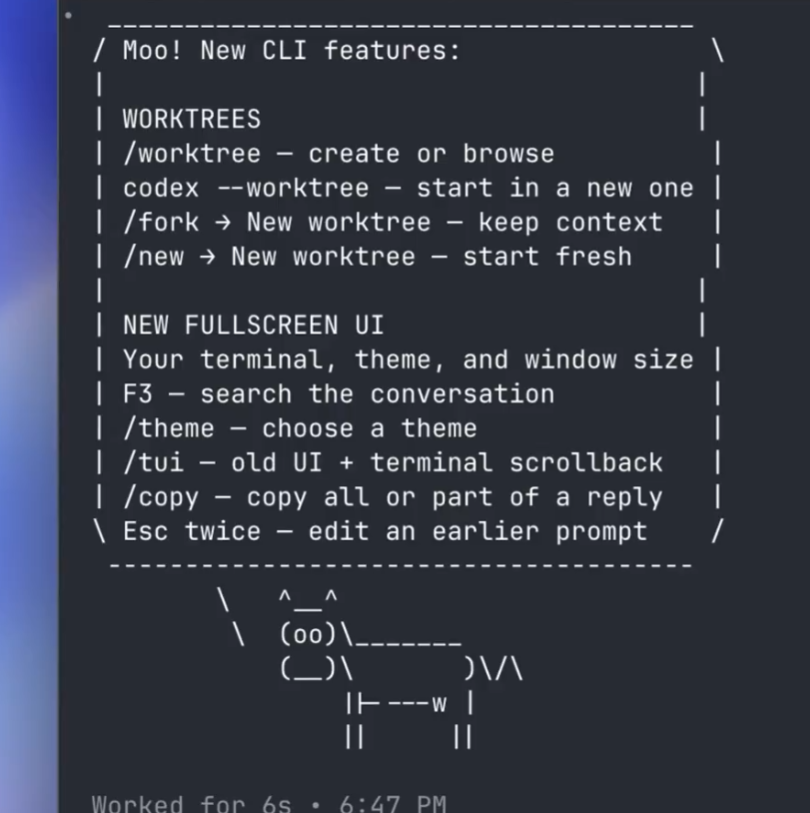 ddddddd8a's tweet photo. Go to 2:56, says "Moo" and shows a cow in the OpenAI video?

Pairing to OpenAI
https://t.co/sZainody8d https://t.co/JL14m9flPA