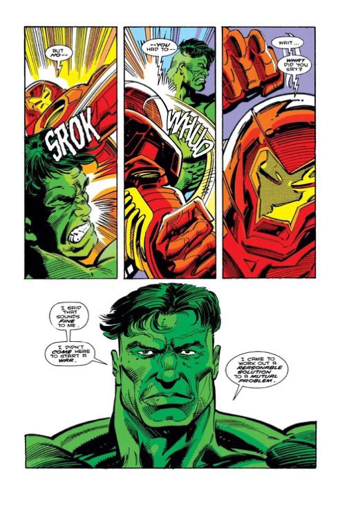 BasedPota18's tweet photo. Here’s a reminder that 90s Hulk art has very great meme potential https://t.co/zGTmty99Rc