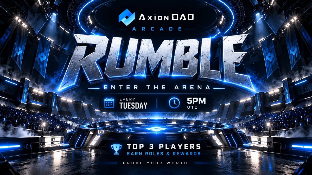 axion_network's tweet photo. 🚀 Greetings, AXIONAUTS! 👋

Get ready for today's Discord Rumble at 5:00 PM UTC!

You won't want to miss this one. 💪 The top 3 winners will receive cash prizes and exclusive custom roles that unlock bonus Engagement XP on Zealy. Meanwhile, the runners-up will earn https://t.co/IUIn0JAhcS points on Discord, which can be redeemed for tickets to our weekly $100–$200 giveaways.

🎮 Join us on Discord:
https://t.co/sketztJ5zd

Who's ready to rumble? 🔥🔥🔥
