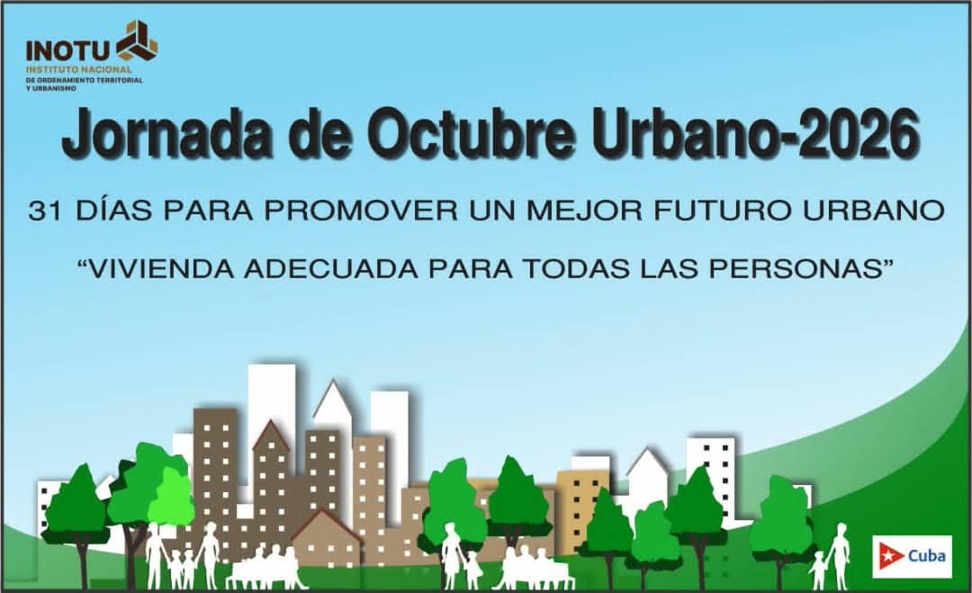 citmacuba's tweet photo. 5 de octubre-Día Mundial del Hábitat.  En #Cuba el desafío es grande. Urbanistas, arquitectos, investigadores, autoridades y ciudadanía tienen la oportunidad y el reto de pensar cómo deben vivir las personas.
En 2026 el tema es Una vivienda adecuada para todas las personas. https://t.co/vefrVE64bS