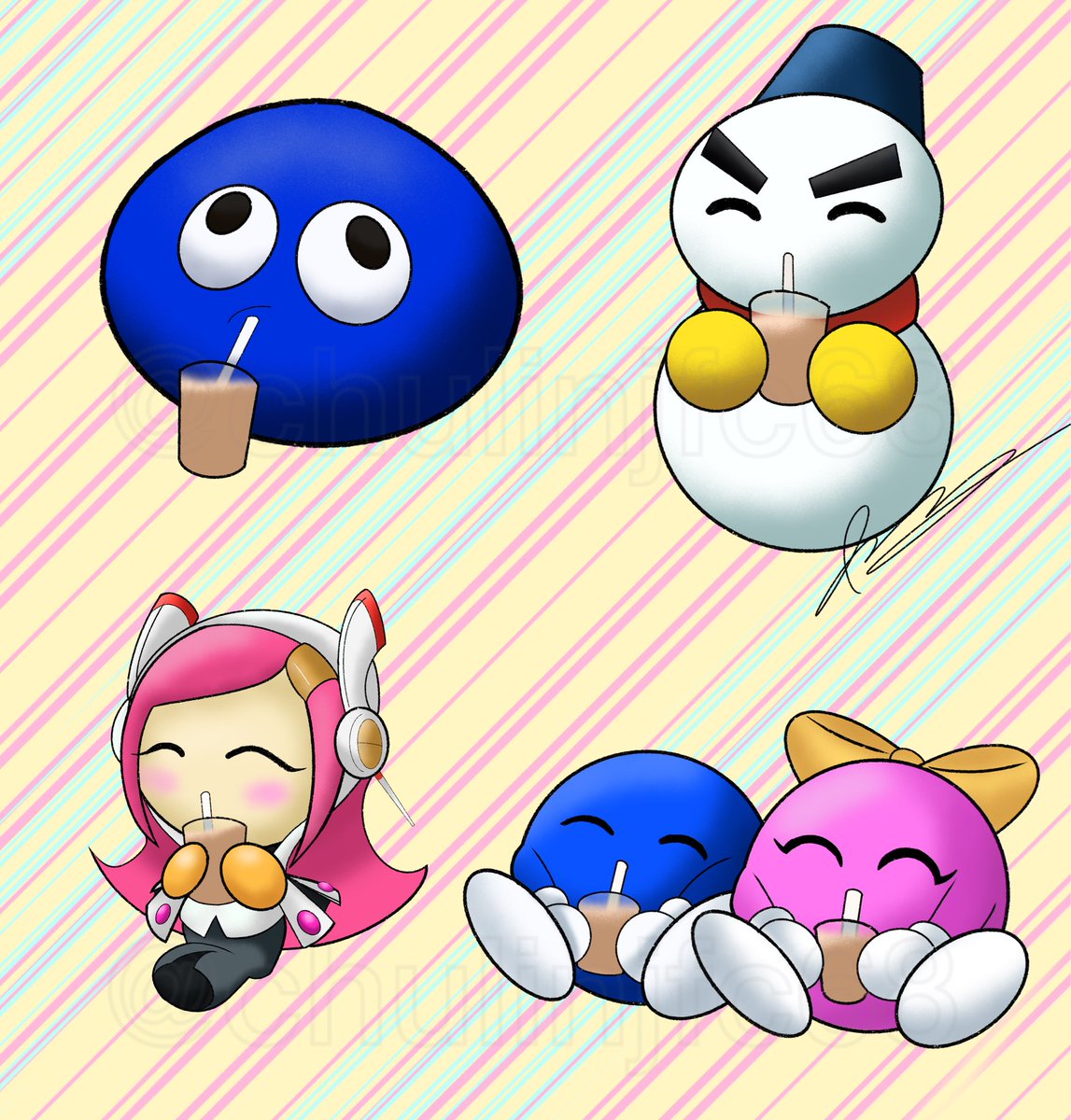 ChulinJFC68's tweet photo. Kirby and Pals drink Choccy Milk Vol. 3

Time for Susie, Gooey, Chilly, and Lololo and Lalala to get their source of calcium

#kirby #kirbyfanart #susie #gooey #chilly #lololoandlalala https://t.co/RGGCiMbyfr