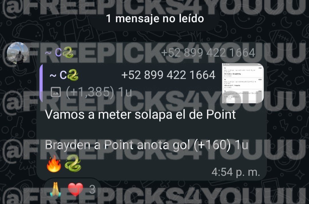 Freepicks4youu's tweet photo. Cobra VIP 🐍🔥 JUGADA FUERTE + TRILAY PREMIUM https://t.co/pg8WmIgoG6