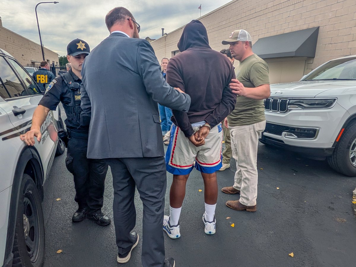 FBIBuffalo's tweet photo. A death threat against a Georgia congressman led investigators to Buffalo, where #FBI Buffalo assisted our Georgia law enforcement partners in making an arrest.

On Friday, the Butts County Sheriff and his deputies traveled from Georgia to Buffalo and worked side by side with our FBI special agents and the Georgia Bureau of Investigation to personally take the suspect into custody for allegedly threatening to kill U.S. Congressman Mike Collins and his son-in-law.

“State lines don’t protect those who threaten violence, and they do not stop the FBI and our law enforcement partners from pursuing them,” said FBI Buffalo Special Agent-in-Charge Allen D. Davis II. “Strong law enforcement partnerships are critical to our mission.”

This is partnership in action. By working together across jurisdictions, the FBI and our federal, state, and local law enforcement partners can act quickly against threats and protect the American people.