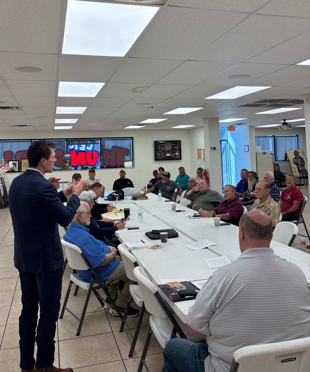 coffeyforok's tweet photo. Great conversation with Oklahoma’s retired firefighters about this race and what they want to see from their next Attorney General. Appreciate the opportunity to hear from those who spent their careers serving our communities. Thanks for having us! https://t.co/HEhNCWHFf8
