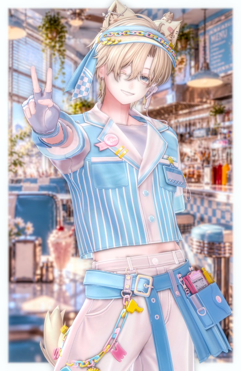 remio_blue's tweet photo. おはようございます✌🏻🩵
今日も元気出してこ！

#Alue3D https://t.co/eRBhngGU5z