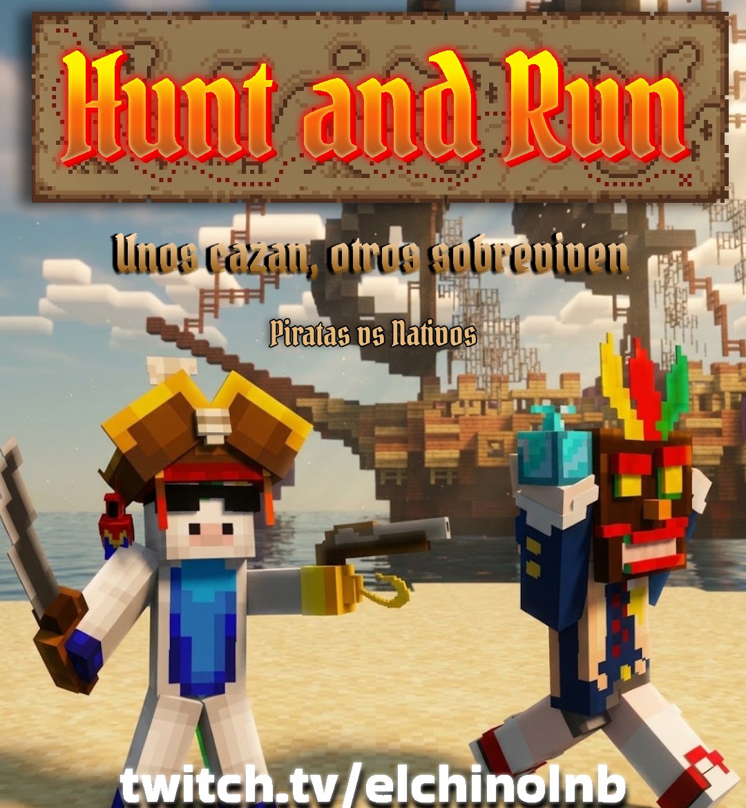 ElChinoLNB's tweet photo. 🏴‍☠️Evento Hunt and Run 🦜
Este sabado 18Hs ARG 📆
Premio: 10usd 💸

Habilidades custom, voice chat, supervivencia y cacería. 
¿Seras capaz de ser el ultimo sobreviviente?

¿Sos streamer y querés ser parte de la tripulación? Comentá "🏴‍☠️" y te invito.
Mas en https://t.co/2XNQvWpYR4 https://t.co/PkKlglKm8C
