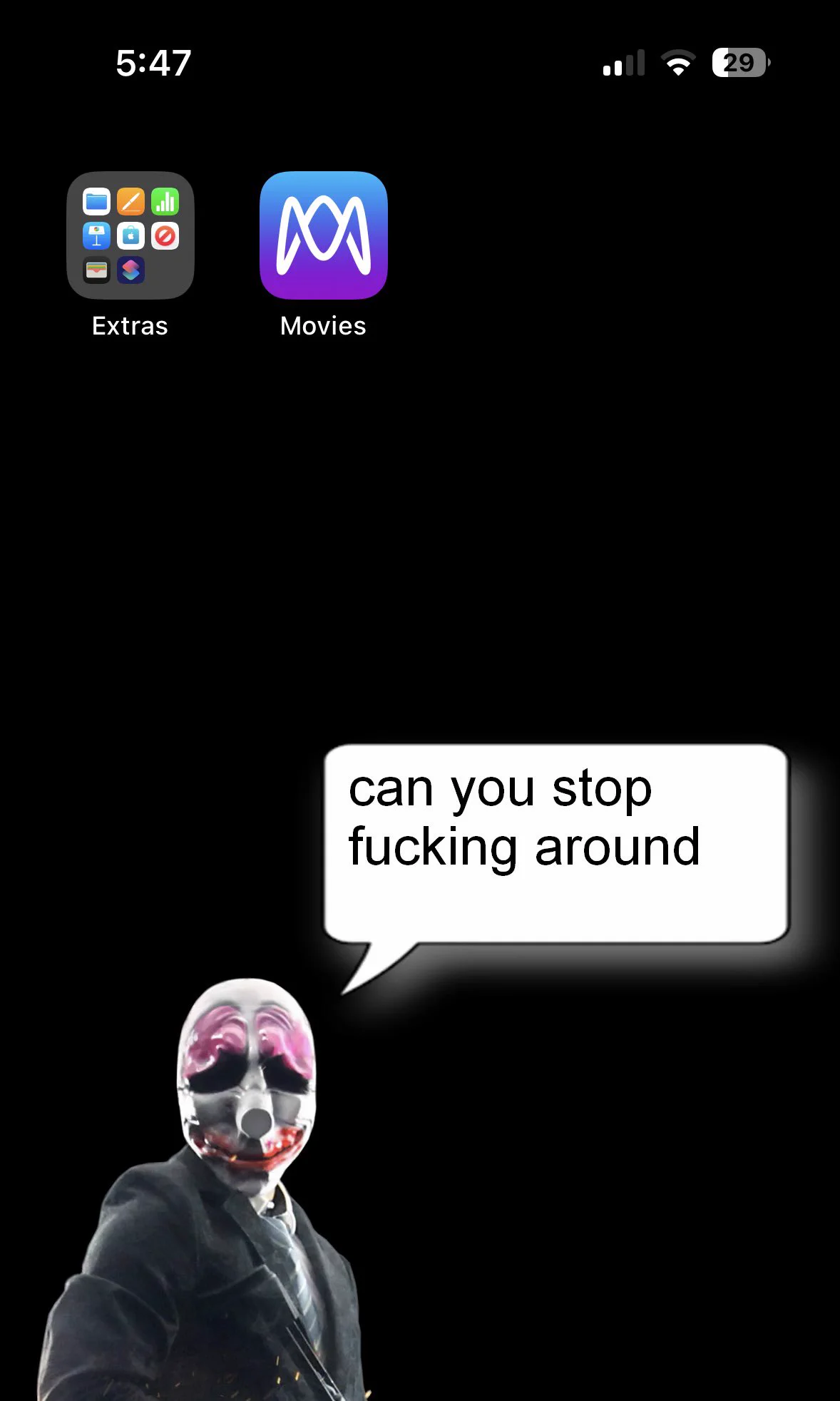thought it was funny to have a dedicated home screen button for an app ...