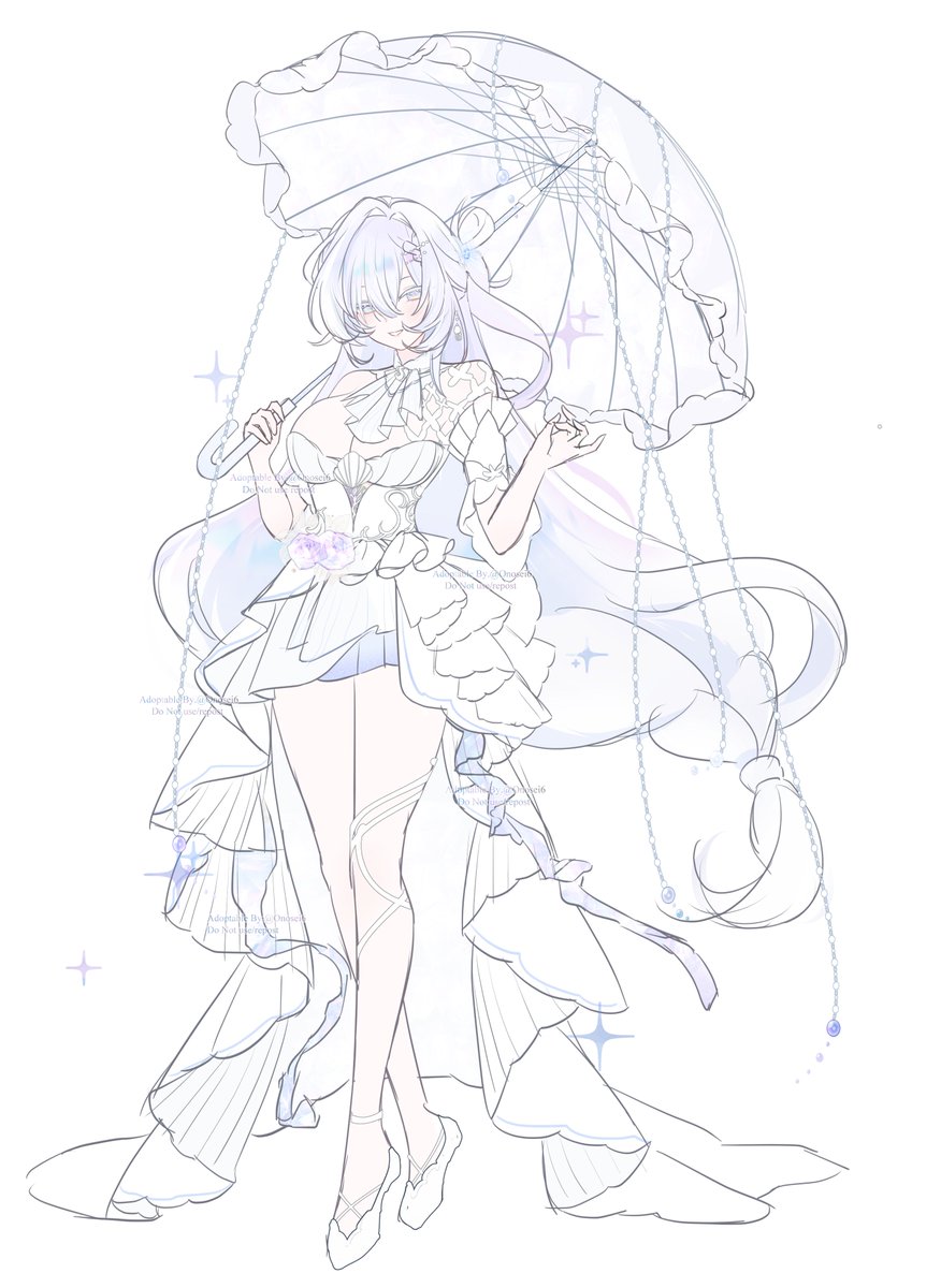 Onosei6's tweet photo. Adoptable (Sketch) auction
Theme : 🪼Jellyfish Girl🤍

SB : $10      
Mi : $2+
AB: $400 

Bid: $150+ (Commercial rights)

Please bid in the comments
 ⟳ &amp; ♡ Much admiration ❤️
#adoptable #characterdesign https://t.co/3yhfBDZcxm