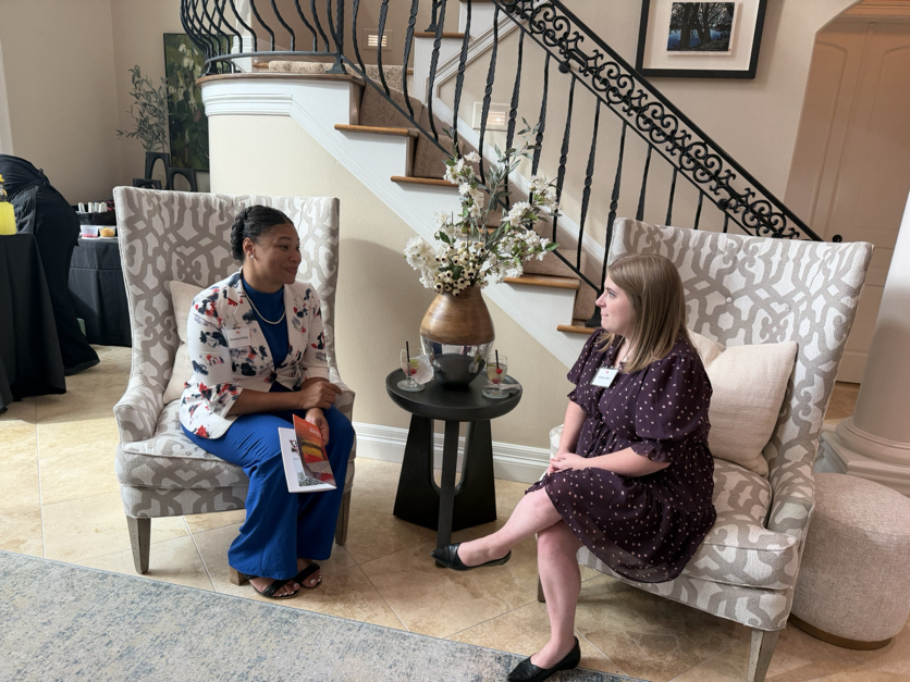 SHSUPresWhite's tweet photo. Elliott and I enjoyed welcoming Staff Senate to the Smith-Lenamon House tonight. I’m grateful for these colleagues and their commitment to our university. https://t.co/H5LD7FgeKW