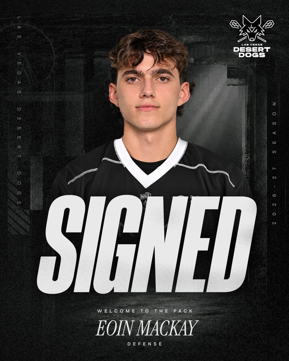 vegasdesertdogs's tweet photo. Eoin Mackay has signed with the Desert Dogs!

*Pending League Approval

#WelcomeToThePack https://t.co/mOWV414T8E