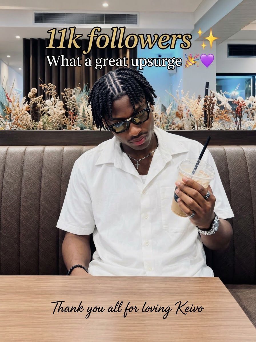 bee_Karikari's tweet photo. 11k in the bag🫢🎊🎊💜
Oh thank you All for loving Keivo 🥹🫶
please follow @keivo_oi 

#Keivo 
#VictorIkpe https://t.co/ikhwR6nkrR