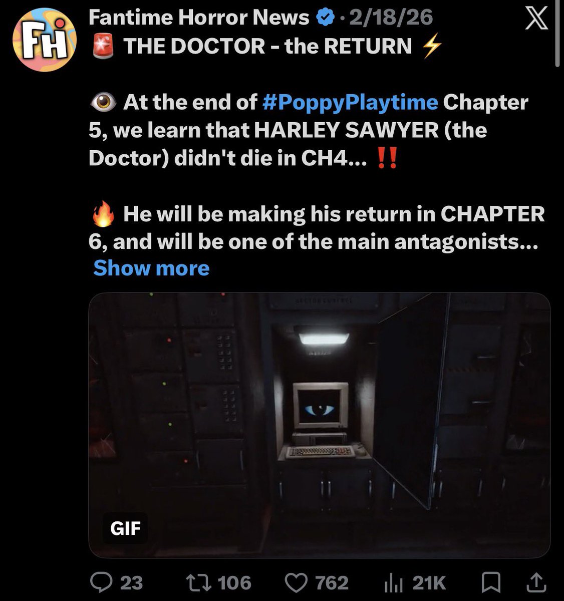 DogdaySayz's tweet photo. #poppyplaytime what’s w harley sawyer fans acting all big and bad when their most impactful moment can’t even get past 1k likes on https://t.co/N7FPGvJ3DI I…….. https://t.co/9epQM9Fbzo
