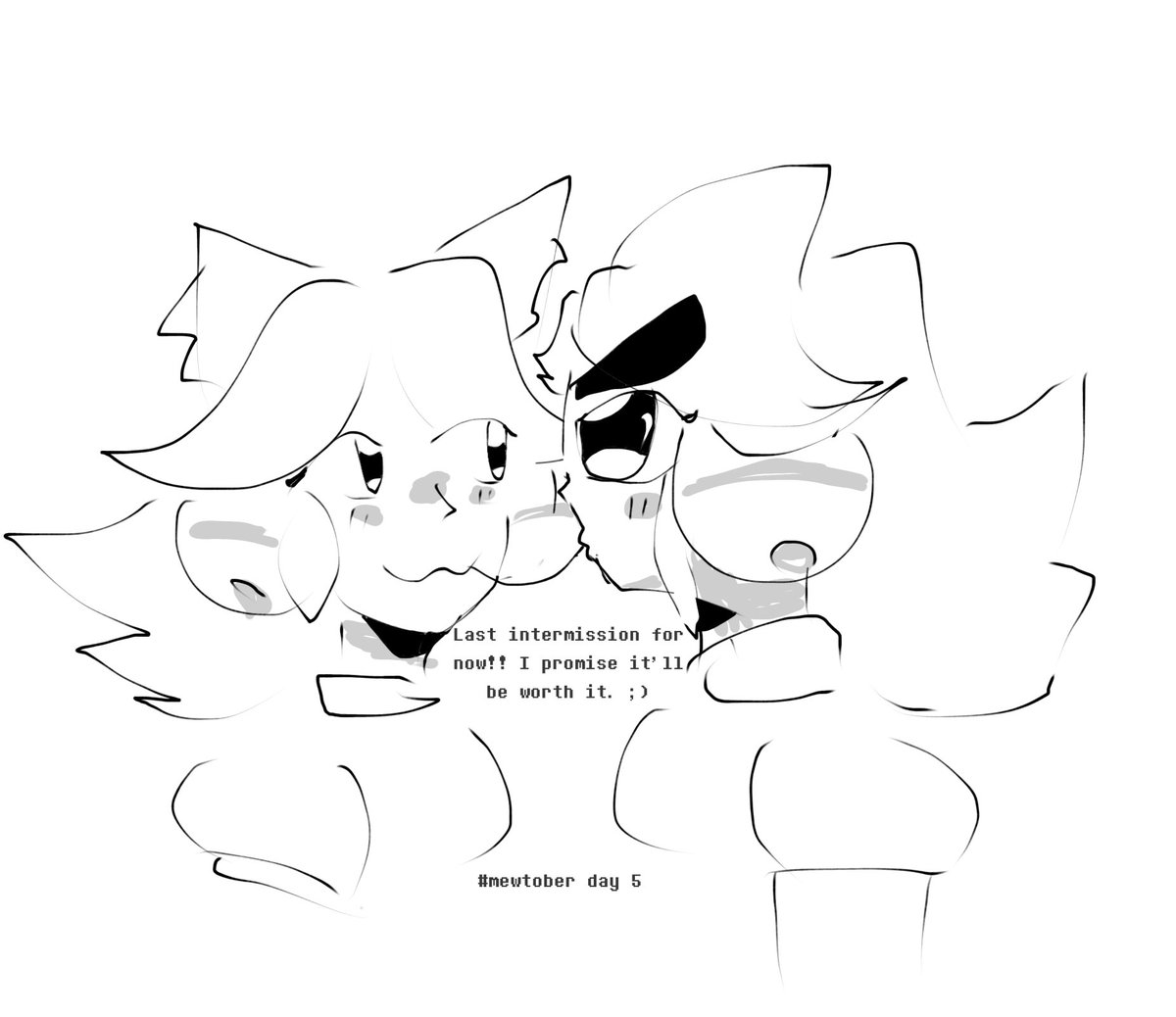 eternalgoodies's tweet photo. not tagging today, mewtober day 5 
will be worth the wait I promise!! https://t.co/AdPyUnDJcf