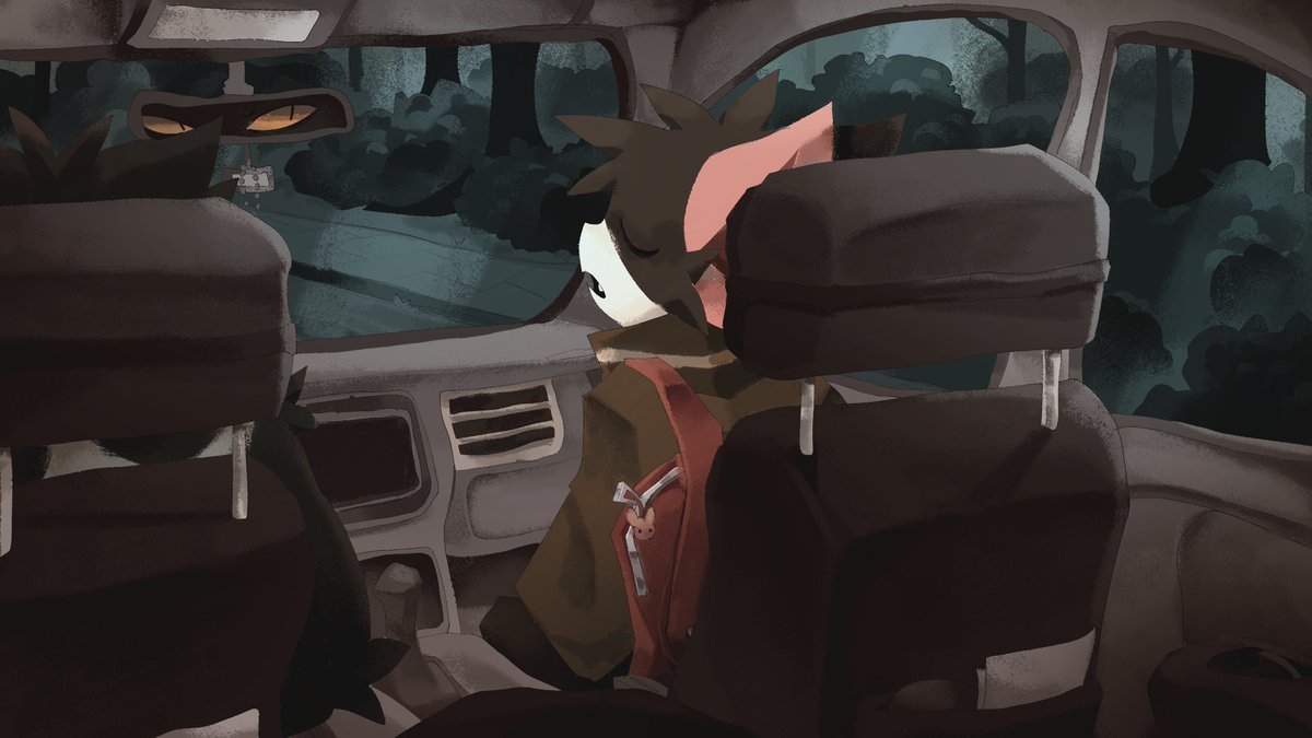 Sugarpumpkin15's tweet photo. A couple of background painting practices I did in a single day as part of an assignment https://t.co/dsqTr7kpQw
