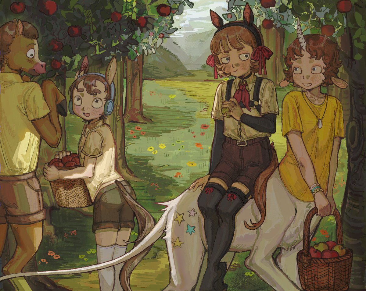 lolidreaming's tweet photo. Apple picking #Mortysummercamp https://t.co/Q5OMMEHRew