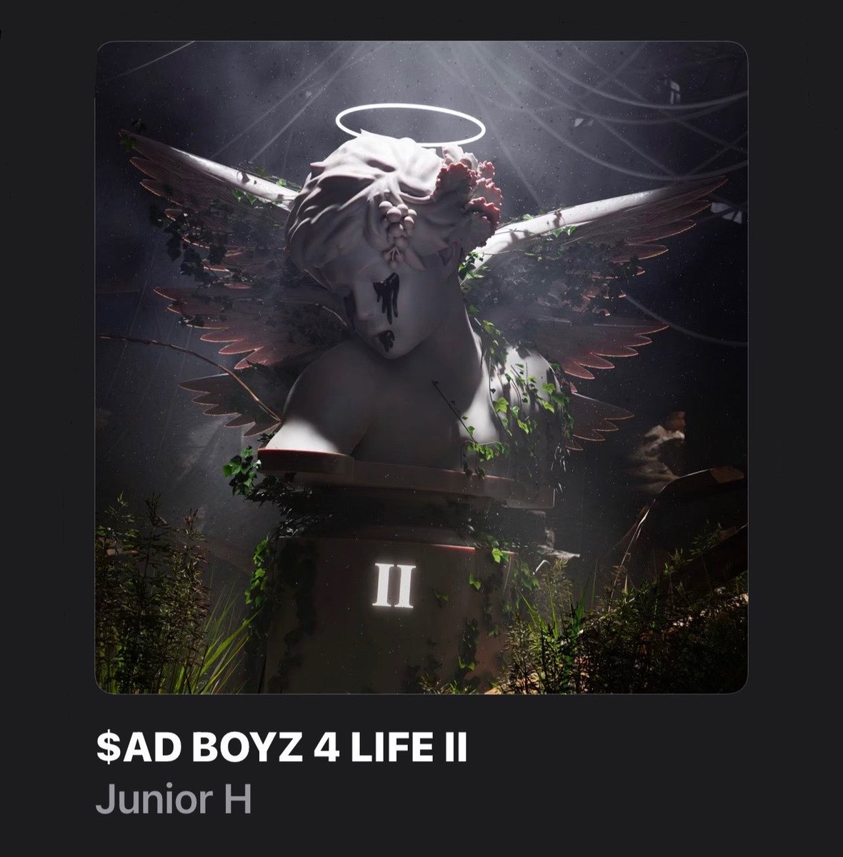 JuniorHPress's tweet photo. Hoy se cumplen 3 años de $AD BOYZ 4 LIFE II. ☔

— El disco más escuchado de Junior H acomulando +6.3 MIL MILLONES de STREAMS en Spotify y manteniéndose como uno de los álbumes más escuchados al día de hoy en México. https://t.co/LaFcjyfHbz