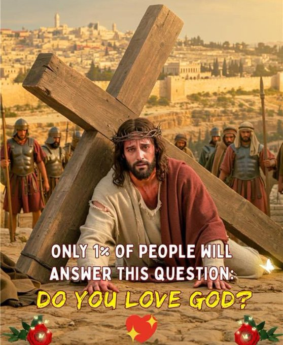 JesusSavesUs777's tweet photo. Do you love God? https://t.co/XnjIid6H8y