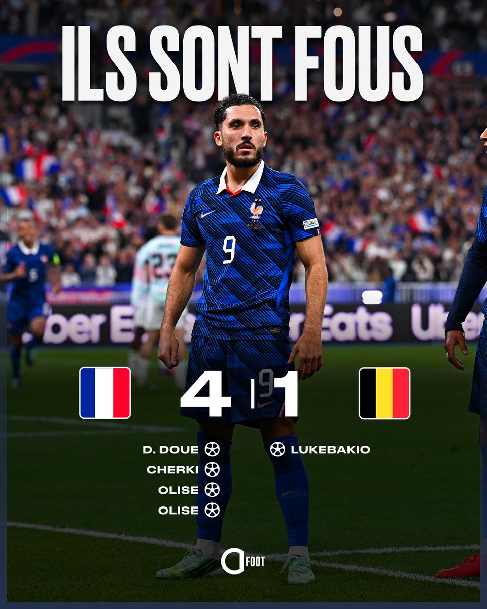 ActuFoot_'s tweet photo. LE ZIDANE BALL VRAIMENT. 🇫🇷

ÉCOUTEZ ÇA 👇
La France a gagné alors qu'elle était menée après 76 minutes de jeu, UNE PREMIÈRE DEPUIS MAI 2012.

C'est d'ailleurs LA PREMIÈRE FOIS DE SON HISTOIRE qu'elle l'emporte par trois buts d'écart alors qu'elle était menée durant la dernière demi-heure.

📊 Opta Jean