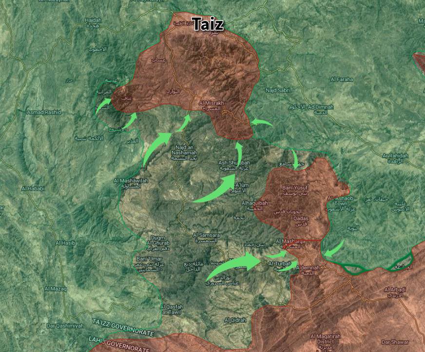 Megatron_ron's tweet photo. 🇸🇦🇾🇪 Today's Saudi offensive—an attempt to retake the Yemeni Red Sea coast—ended in total collapse

The operation involved 100 Saudi fighter jets, thousands of fighters, and hundreds of military vehicles. 

Initially, Saudi-backed forces, supported by the 100 fighter jets, managed to capture Marib and the Dhubab airport. 

However, Iranian drones and missiles proved far more effective than the 100 fighter jets; the offensive was quickly halted, and Saudi forces withdrew completely. 

Saudi media—including major outlets like Al Jazeera and Al Arabiya—had begun spreading widespread fake news claiming the capture of the strategic city of Mokha, only for the entire story to be immediately exposed as a massive lie.

In addition to that disaster for Saudi forces, the third-largest city, Taiz—along with thousands of their fighters—fell under a complete siege by the Houthis.