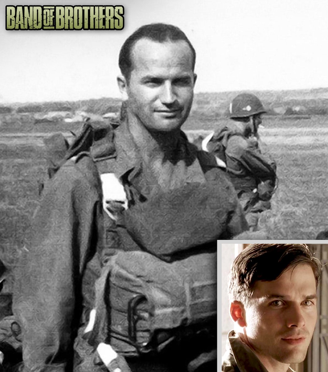 HistoryvsHllywd's tweet photo. Captain Ronald Speirs, who is portrayed by Matthew Settle in "Band of Brothers", is pictured at a practice jump in Joigny, France in September 1945. After earning the Silver Star for his actions during WWII, Speirs went on to fight in Korea, taking part in Operation Tomahawk. Albert Blithe, who is also featured in "Band of Brothers" and who the series falsely states died from his WWII wounds in 1948, actually survived the war and served under Speirs in Korea. After Korea, Ronald Speirs eventually became the American governor of Berlin's Spandau Prison, where high-ranking Nazis like Rudolf Hess were imprisoned. To learn more about Speirs' life, we recommend the biography "Fierce Valor" by Jared Frederick and Erik Dorr. #bandofbrothers #ww2 #easycompany #WWII