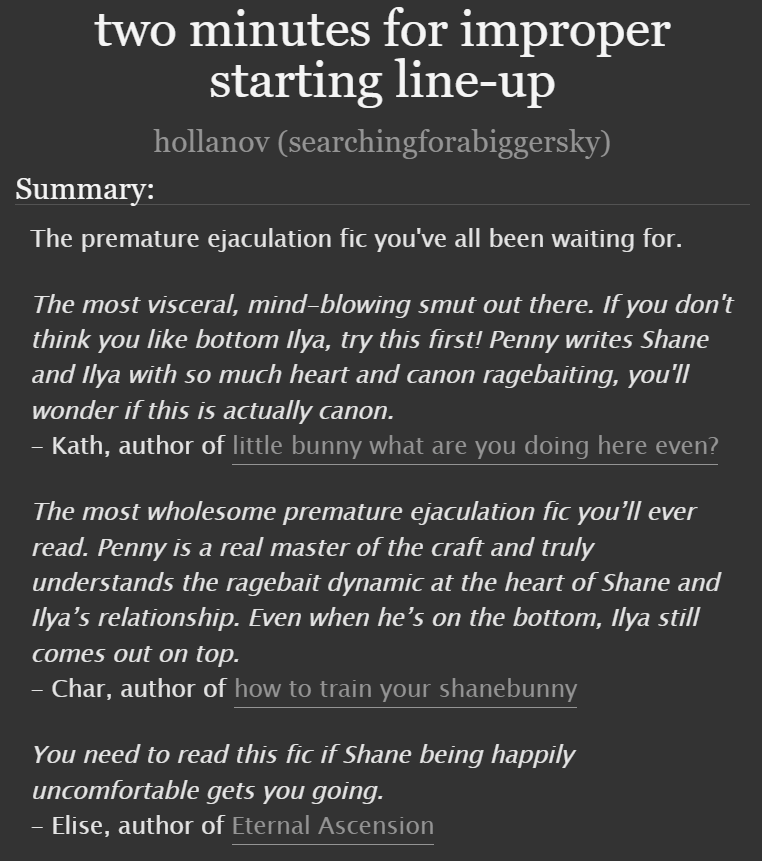 hollanovpseud's tweet photo. new penalties series update!

✨ premature ejaculation 💦
✨ sub top shane/dom bottom ilya 🔄️
✨ ilya gets his ass eaten 🍑
✨ sex lessons 👨🏼‍🏫
✨ ilya is ragebait supreme 😤

https://t.co/Riu1IPV0KM https://t.co/Z7E1MBSzU0