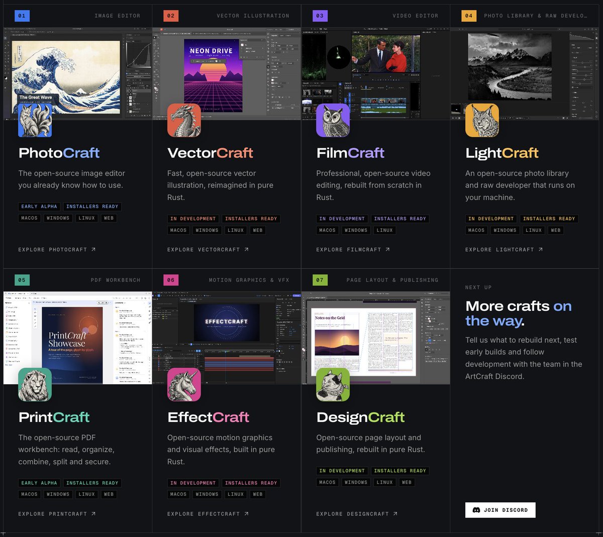 ArtCraft Releases Seven Free, Open-Source Creative Apps as Adobe Alternatives