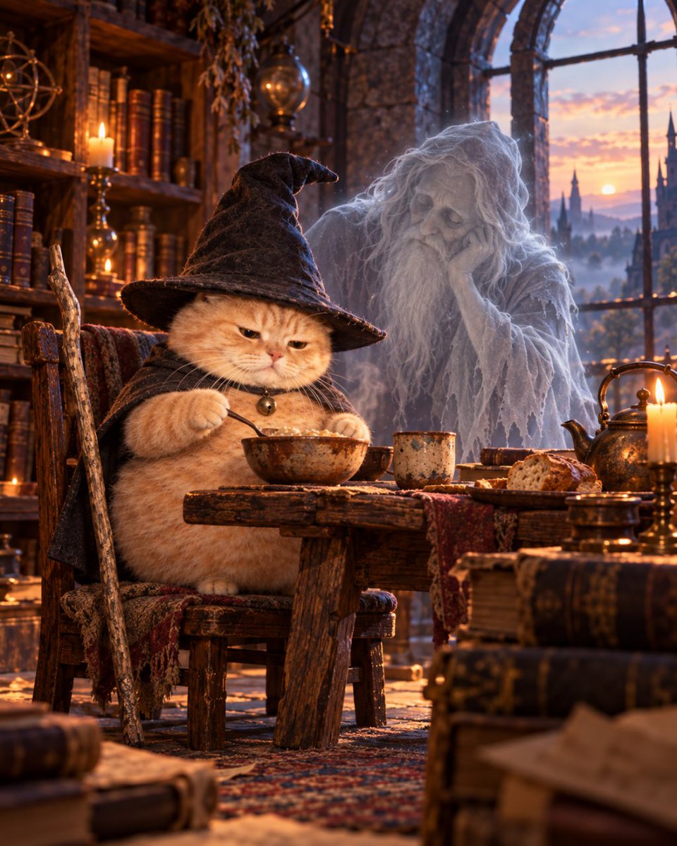 CheeseballWC's tweet photo. Old master's ghost watching me eat. 

Awkward 👻🥣 

$CWC https://t.co/Tcixgb6TKU
