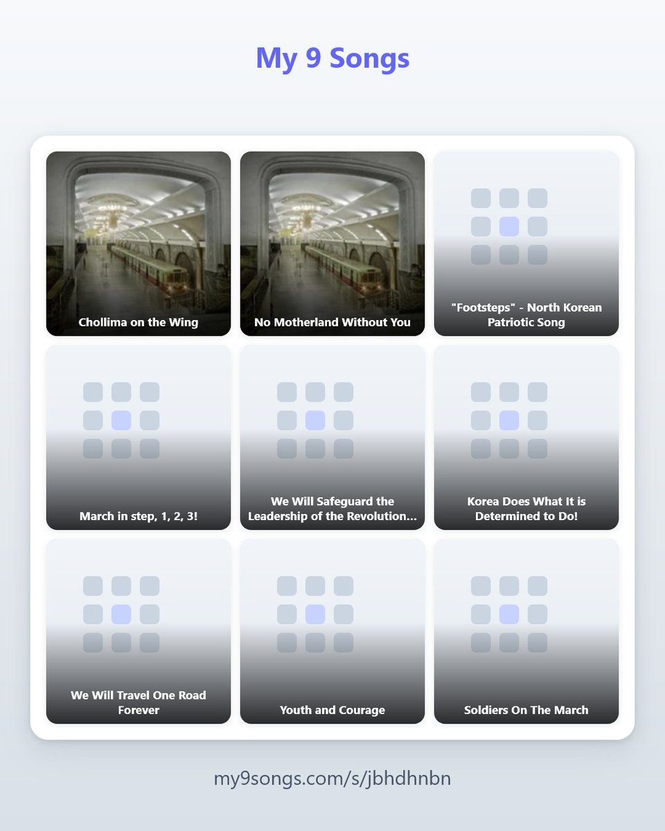 STG_vega's tweet photo. My 9 songs. https://t.co/EETGFSovHC