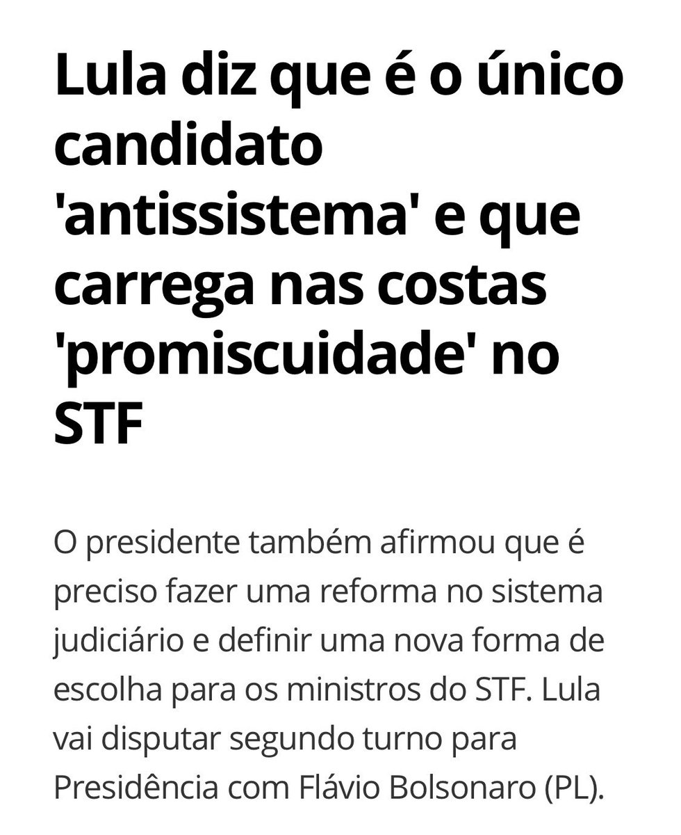 fabifbbr's tweet photo. Ah Lula, seu ingrato! 
Está rompendo com o Supremo? https://t.co/X3ZIm3ov5z