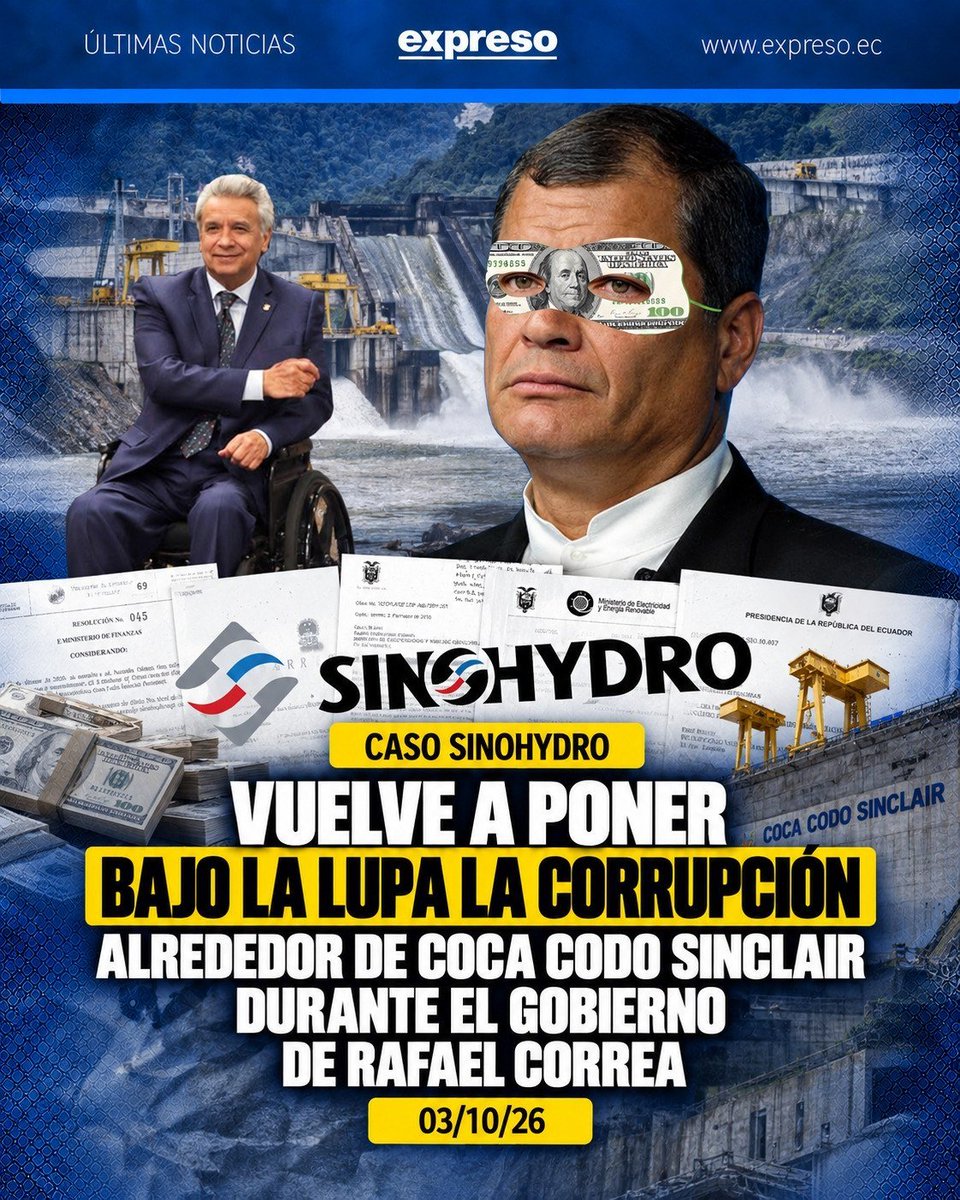 VegaCsarp's tweet photo. @Gio_Dupleint La corrupción en el sector eléctrico no se puede ignorar. Daniel Noboa @danielnoboaok está trabajando para hacer justicia y restaurar la confianza en nuestras instituciones. ElNuevoEcuador https://t.co/W0oXT4e1xw