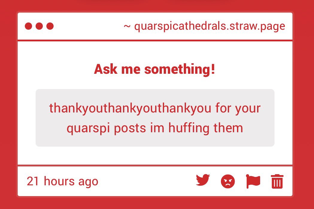 mourningfawns's tweet photo. thank you dearest anon!! i need to get back on the quarspi grind bc my mind is still infested with them… they occupy my brain 24/7 like a damn parasite 🦠 🫶 https://t.co/scO13BSRiv