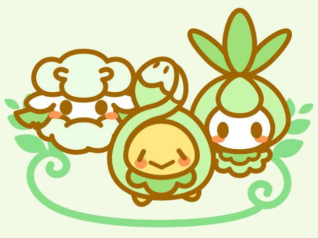 yo_yo1118's tweet photo. 草タイプのおもちゃみたいな感じの子を集めました〜

簡単かと思ったけど
バランスが難しい

#ポケモン　#チュリネ　#モンメン
#スボミー https://t.co/34yAhJWzoR